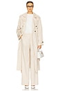 view 1 of 5 CHARLES トレンチ in Warm Sand Pinstripe