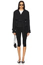 view 4 of 4 The Cropped Charles Trench in Black