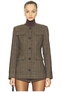 view 1 of 5 SPENCER ジャケット in Mocha Plaid