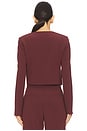 view 3 of 4 Laura Crop Jacket in Burgundy Dahlia