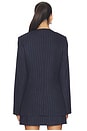 view 3 of 5 BLOUSON THE BUSY WOMAN in Navy Pinstripe