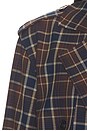 view 7 of 6 The Cropped Charles Trench in Toffee Plaid