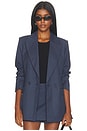 view 1 of 6 The Suits You Blazer in Marine Pinstripe