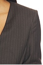 view 6 of 5 The Crosby Blazer in Espresso Pinstripe