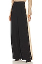 view 1 of 5 The Margaret Wide Leg Pant in Black & Beige
