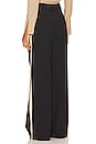 view 4 of 5 The Margaret Wide Leg Pant in Black & Beige