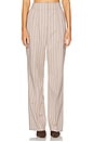 view 1 of 6 The Dream Favorite Pant in Natural Pinstripe