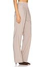 view 2 of 6 The Dream Favorite Pant in Natural Pinstripe