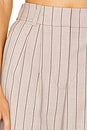 view 6 of 6 The Dream Favorite Pant in Natural Pinstripe