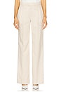 view 1 of 6 The Low Favorite Pant in Warm Sand Pinstripe