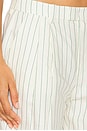 view 6 of 6 The Paige Pant in Emerald Stripe
