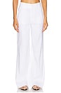view 1 of 6 The Jones Linen Wide Leg Pant in Bright White