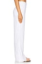 view 3 of 6 The Jones Linen Wide Leg Pant in Bright White