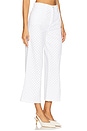 view 2 of 6 The Masha Super High Rise Wide Leg Crop Pant in White