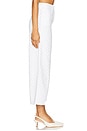 view 3 of 6 The Masha Super High Rise Wide Leg Crop Pant in White