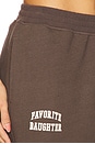 view 6 of 6 Collegiate Jogger in Coffee & Gardenia