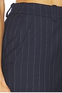 view 6 of 6 The Favorite Cigarette Pant in Navy Pinstripe