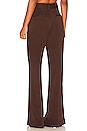 view 3 of 4 Favorite Pant with Slit in Chocolate