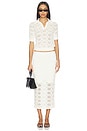 view 5 of 6 JUPE MIDI THE COURTSIDE in Ivory