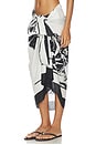 view 3 of 6 The Vintage Floral Pareo in Black & White