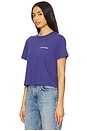 view 2 of 4 Cropped Collegiate Tee in Venetian Blue