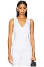 view 1 of 4 The Jones Linen Vest in Bright White