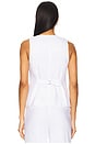 view 3 of 4 The Jones Linen Vest in Bright White