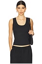 view 1 of 4 The Ribbed Tank in Black