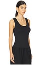 view 2 of 4 The Ribbed Tank in Black