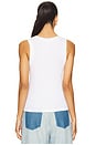 view 3 of 4 The Ribbed Tank in White