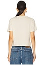 view 3 of 4 Favorite Daughter Cropped Collegiate Tee in French Oak & Snow White