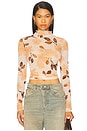 view 1 of 4 The Sheer Fantasy Top in Bare Roses