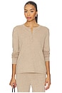 view 1 of 4 Lush Lounge Henley Top in Mocha