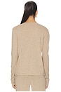 view 3 of 4 Lush Lounge Henley Top in Mocha