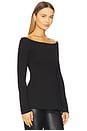 view 2 of 4 Cold Shoulder Top in Black