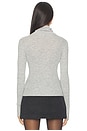 view 3 of 4 Amelia Long Sleeve Top in Melange Grey