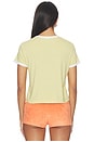 view 3 of 4 CAMISETA RINGER THE CROPPED FAVORITE DAUGHTER in Golden & Off White