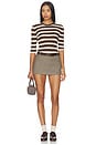 view 5 of 4 The Amelia Crewneck Top in Ganache Stripe