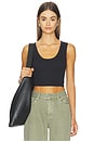 view 1 of 4 The Cutting It Close Crop Tank in Black