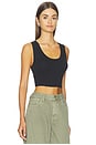 view 2 of 4 The Cutting It Close Crop Tank in Black