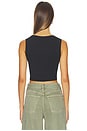 view 4 of 4 The Cutting It Close Crop Tank in Black