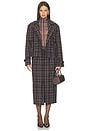 view 5 of 5 The Sheer Fantasy Top in Toffee Plaid