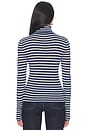 view 4 of 5 The Amelia Long Sleeve Top in Cobalt Mini Stripe