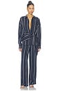 view 6 of 6 The Positano Shirt in Midnight Grey Stripe