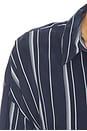 view 7 of 6 The Positano Shirt in Midnight Grey Stripe