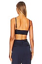 view 3 of 4 Satin Bra Top in Navy