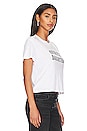 view 2 of 4 CROPPED COLLEGIATE Tシャツ in Bright White