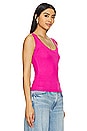 view 2 of 4 The Ribbed Tank in Cerise
