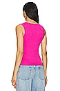 view 3 of 4 The Ribbed Tank in Cerise