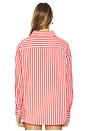 view 3 of 5 The Door's Always Open Ex Boyfriend Shirt in Pomodoro Stripe